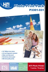 HITI Papir for S400/420 10x15cm 50 blade incl. farvebnd